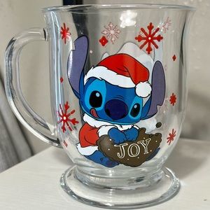 Disney’s Stitch Christmas Glass Mug